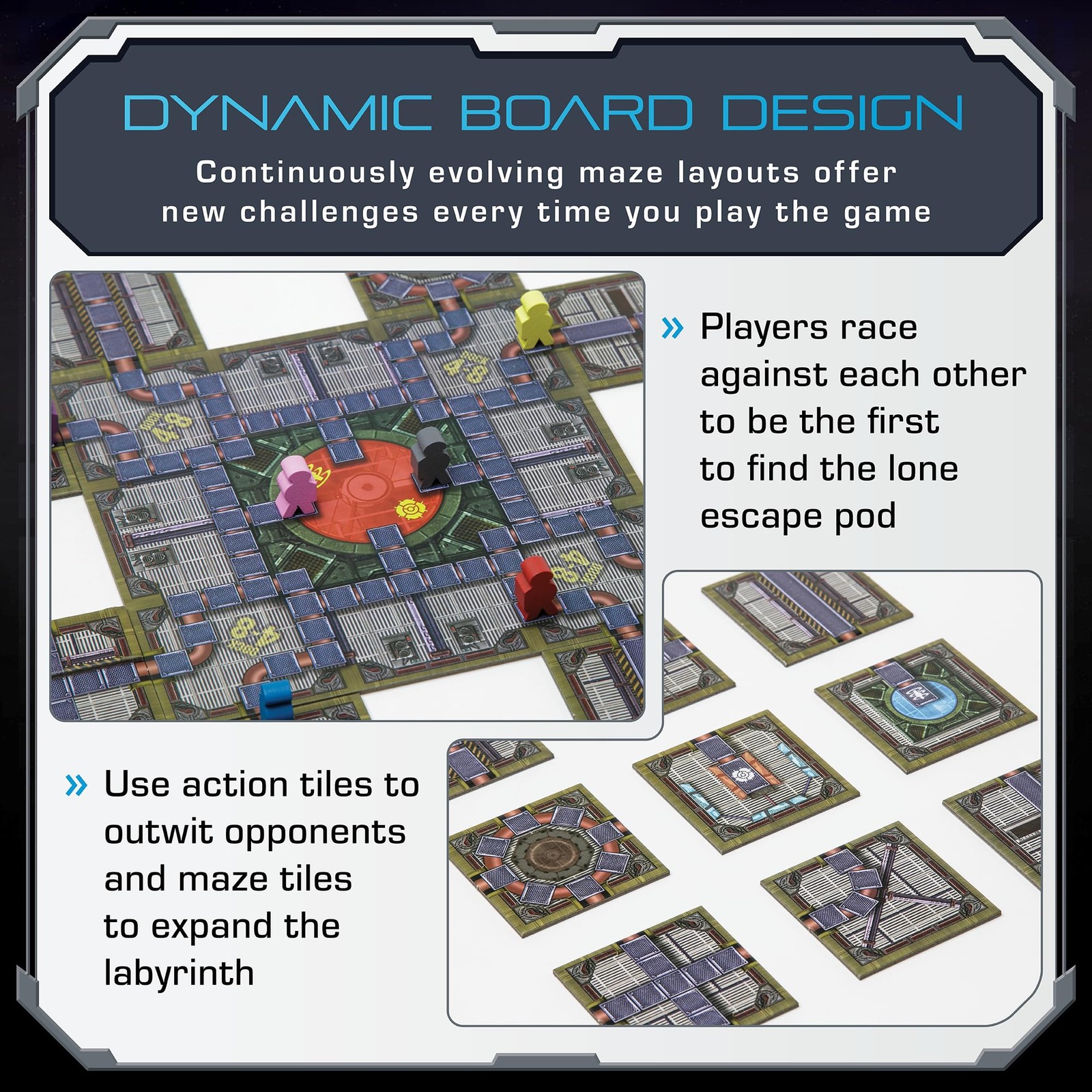 No Escape Board Game – Strategy Games for Volume: 331.5 cubic inches