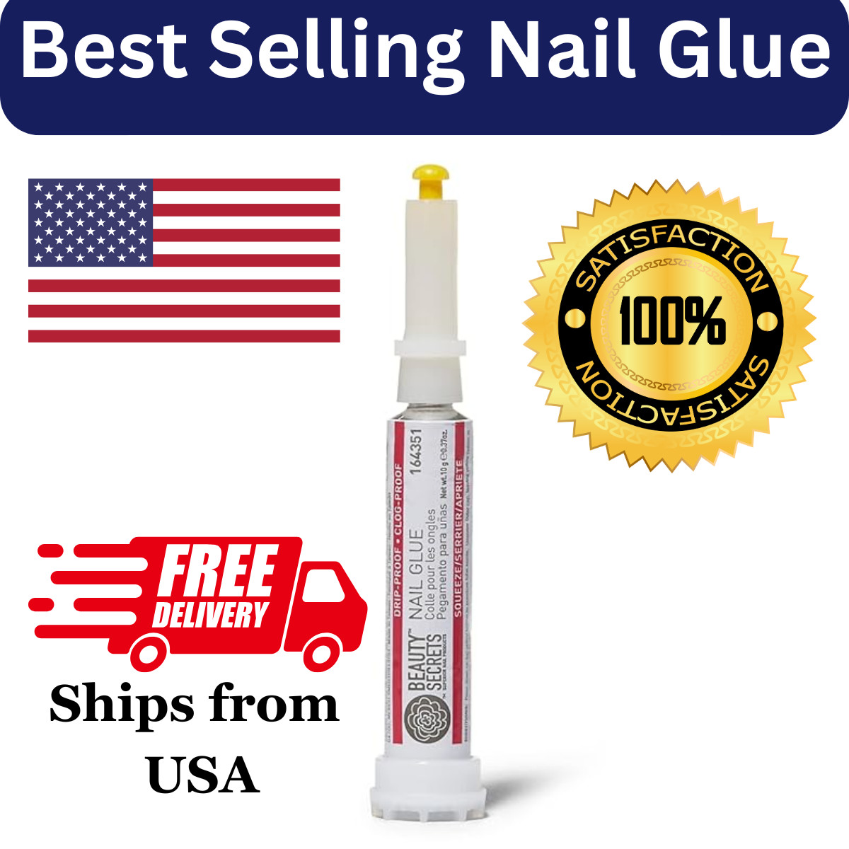 Beauty Drip & Clog Proof Nail Glue Nail Art Nail Care Nail Polish Polish