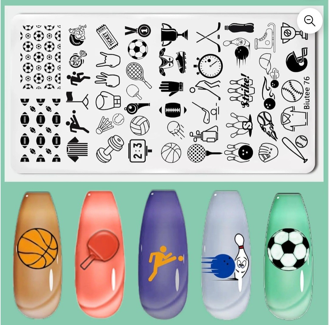 Biutee Nail Stamper Kit Nail Art Set 8 Stamping Plate Polish Gel 12 Stamping