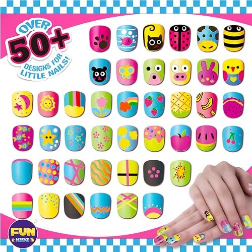 Nail Polish Pens Kit for Girls Ages 7-12, FunKidz Nail Pen Combo Kit Teen Gift