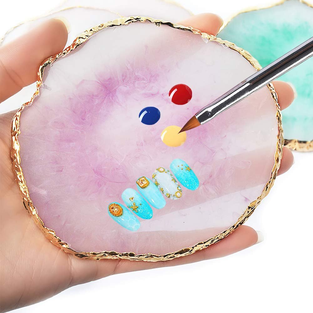 21 pinceles y herramientas para unas set de acrilico silicona y manicura rosa