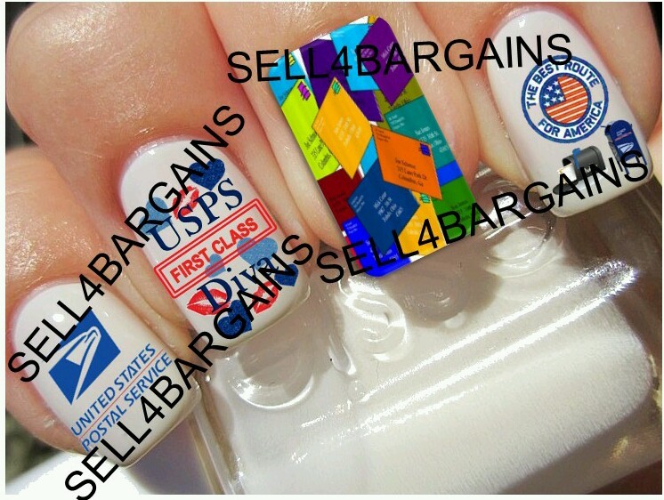 Sale》USPS POSTAL WORKER》FIRST CLASS DIVA》MAIL CARRIER LOGOS》Nail Art Decals