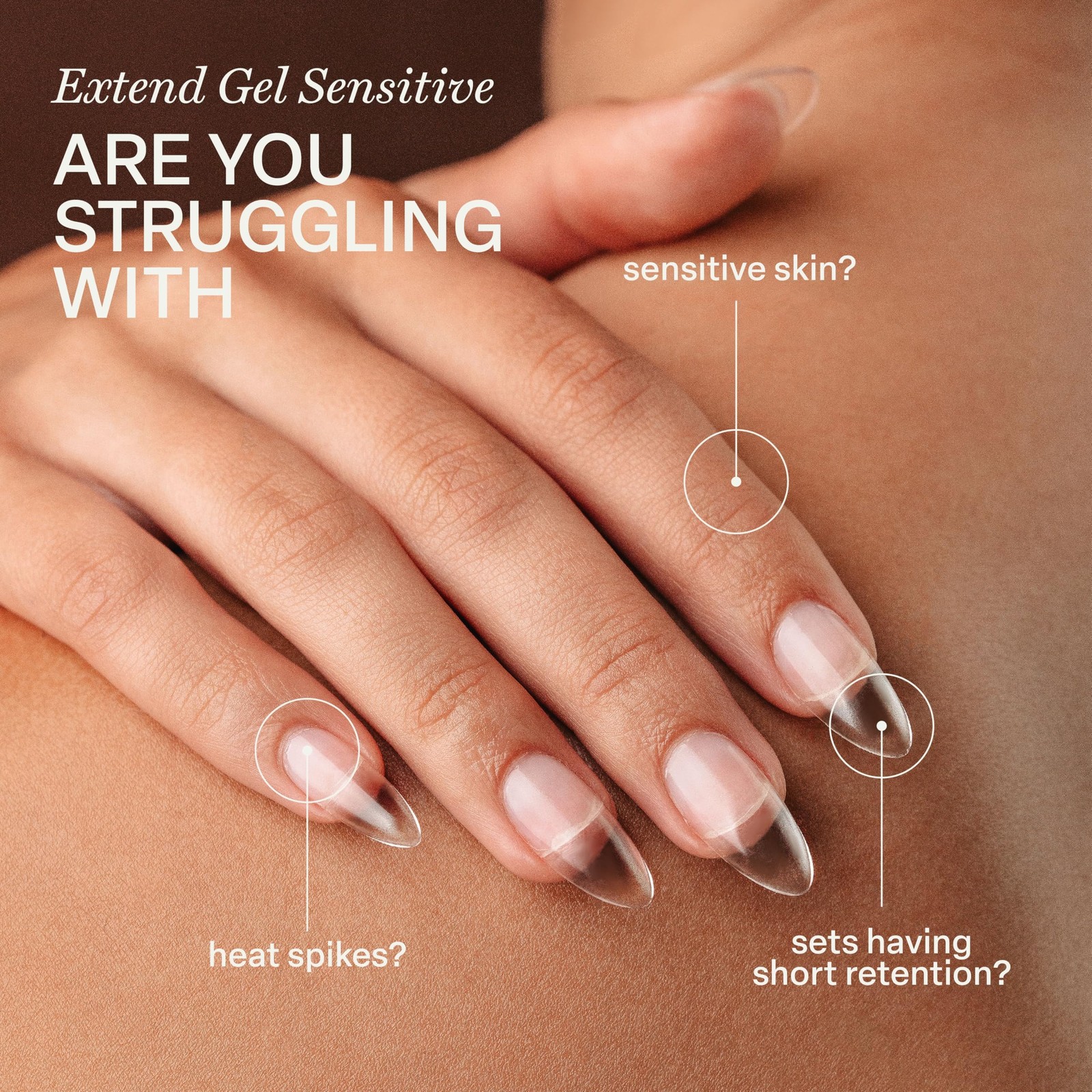 Extend Gel Sensitive – HEMA-Free Soak Off Gel-X Tips Adhesive (15 ml)