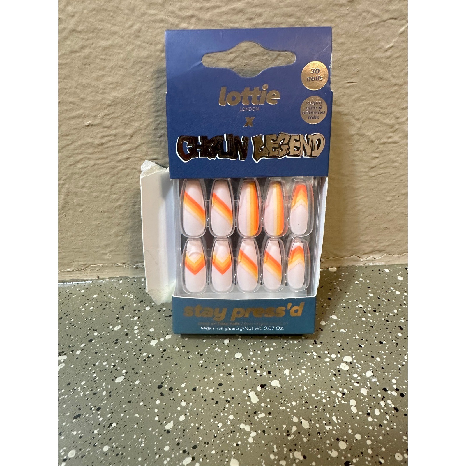 Lottie London Ghoulish Legend Sunset Strip Vegan Press On Nails