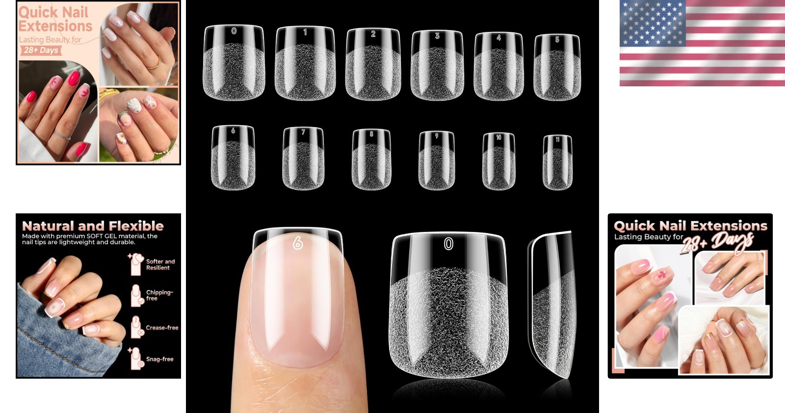 Breathable Gel Nail Tips – 120 PCS Full Cover, Perfect for Elegant DIY Manicures