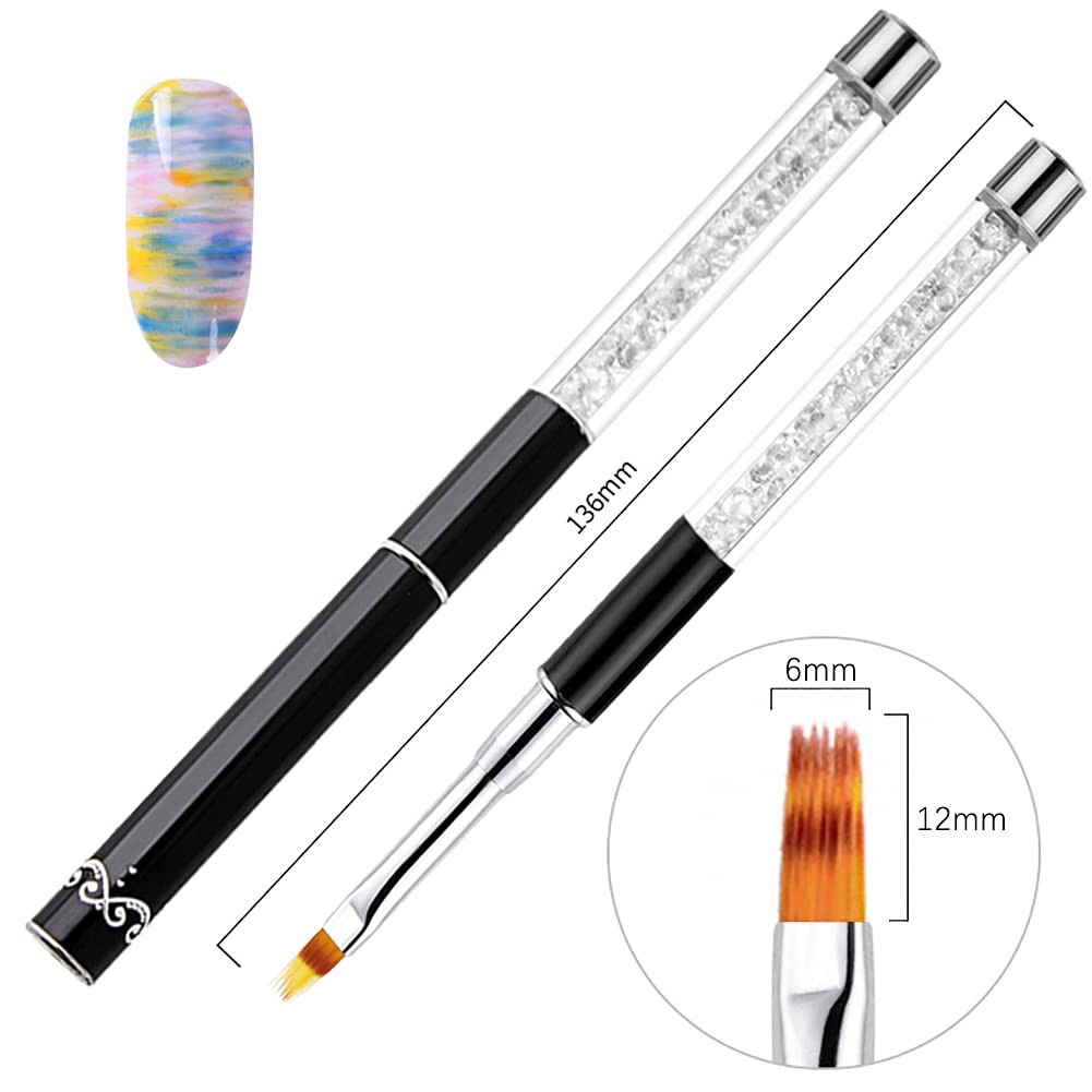 3 Pc Ombre Nail Brush Set Double Head Sponge Pen Nail Gradient Manicure Tools