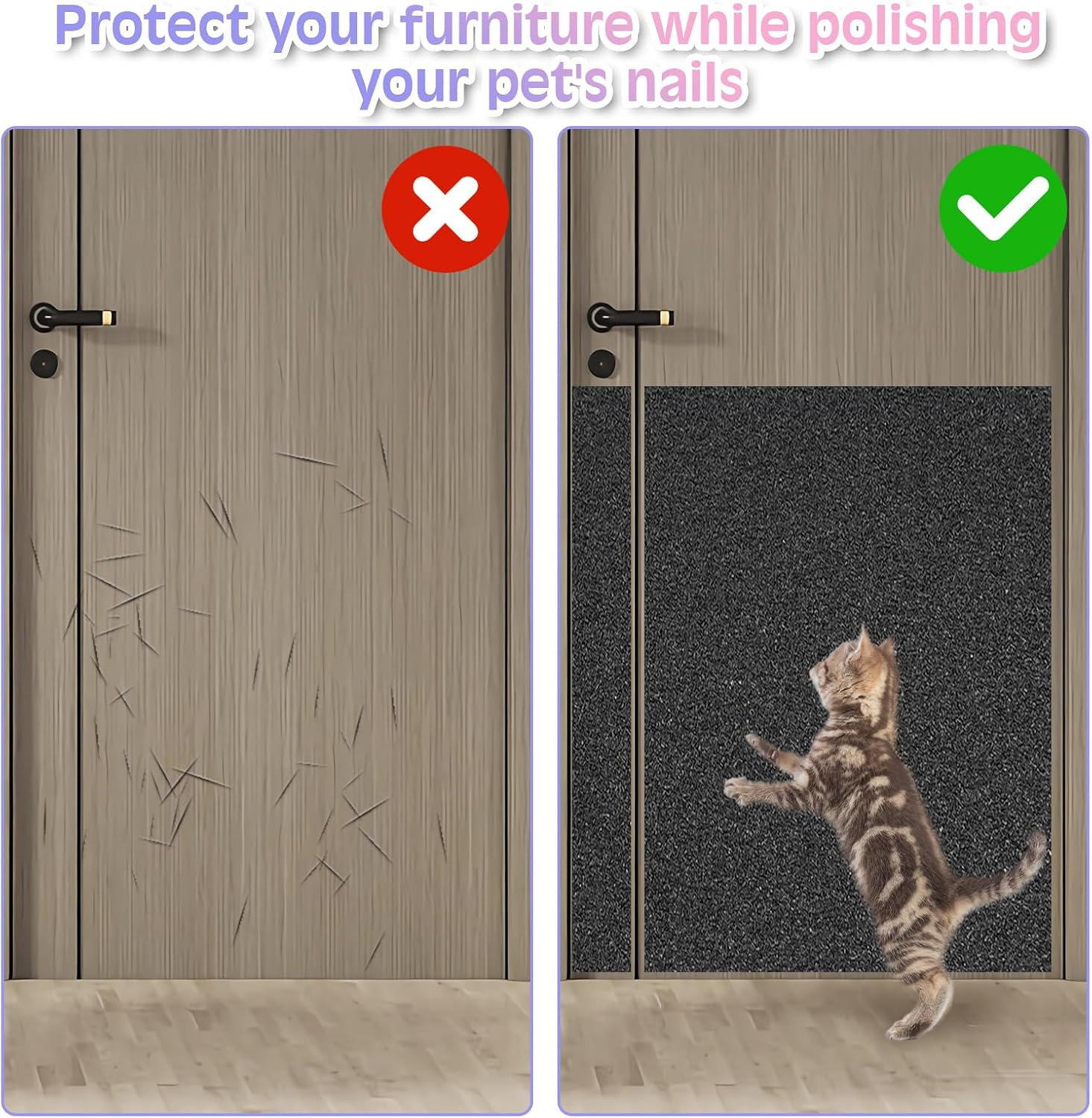 Self-Adhesive Dog Nail File and Cat Scratch Board Replacement Sandpaper 17″x10