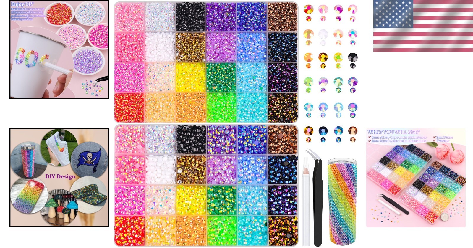 Jelly Rhinestones – 30600pcs Multicolor Flatback Gems for Crafting Elegance