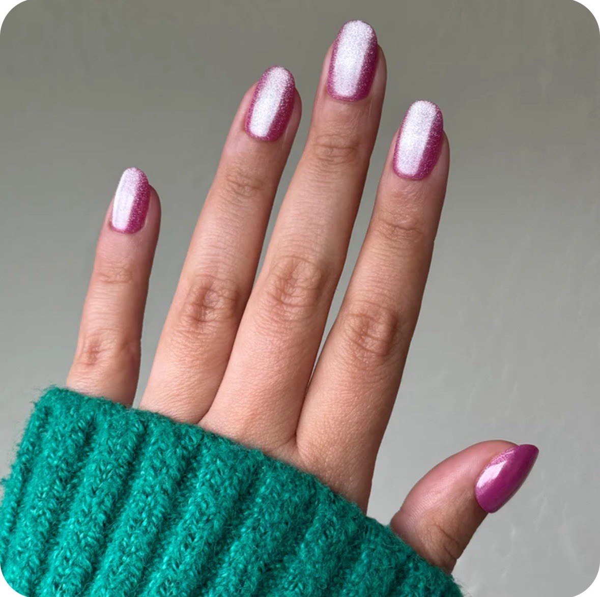 Olive & June Press-On Nails Set of 3 | Pink, White & Nude | 14 Days Wear