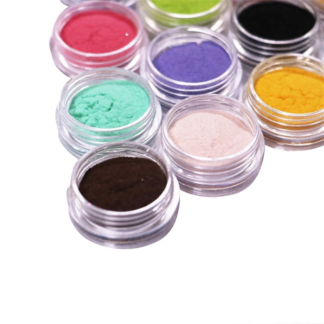 24 Color Fuzzy Velvet Nail Glitter Powder Set – Holographic Nail Art Dust & Sequ
