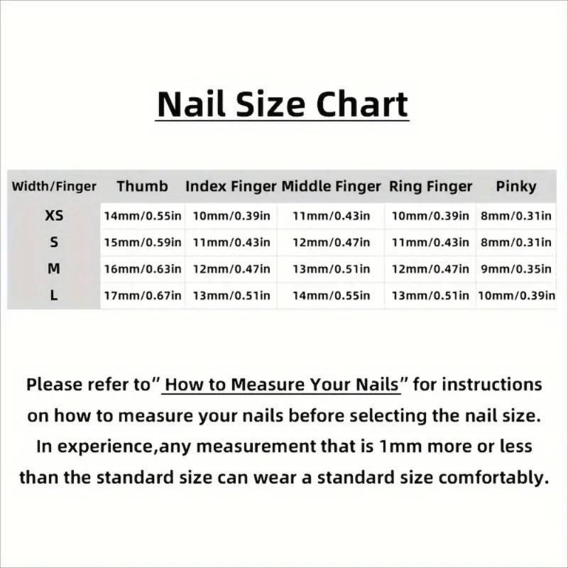 10 Piece Handmade Mixed Random Nail Set, Reusable Fake Nails, Suitable for Women