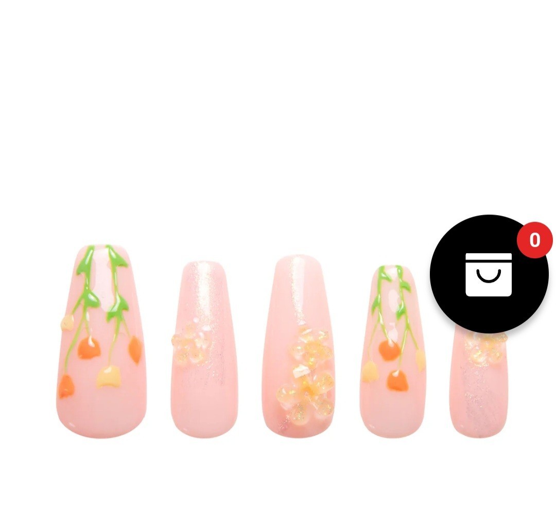 Flower Refresher Handmade Nails H313