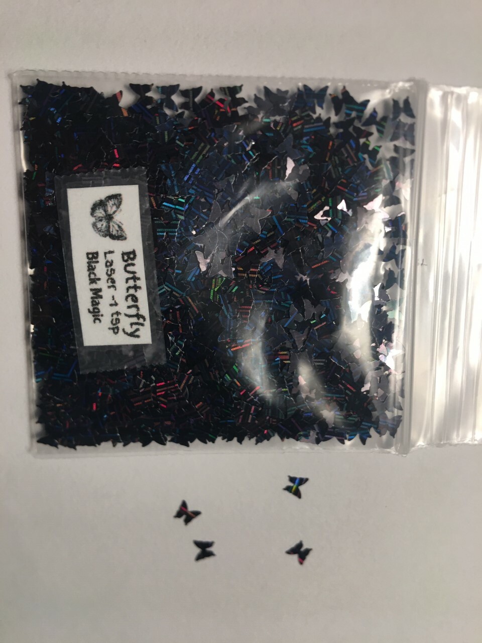 NEW Laser BUTTERFLY (Laser Black Magic) Glitter 1tsp-4Nail Art Face Craft-US