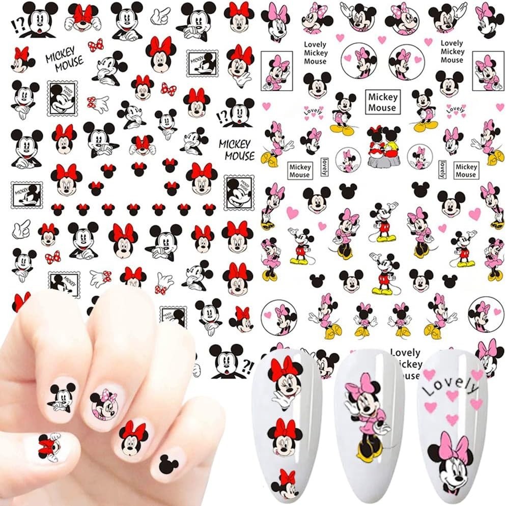 Cartoon Nail Art Stickers Cute Cartoon Nail Decals 3D Self-Adhesive Nail Art …