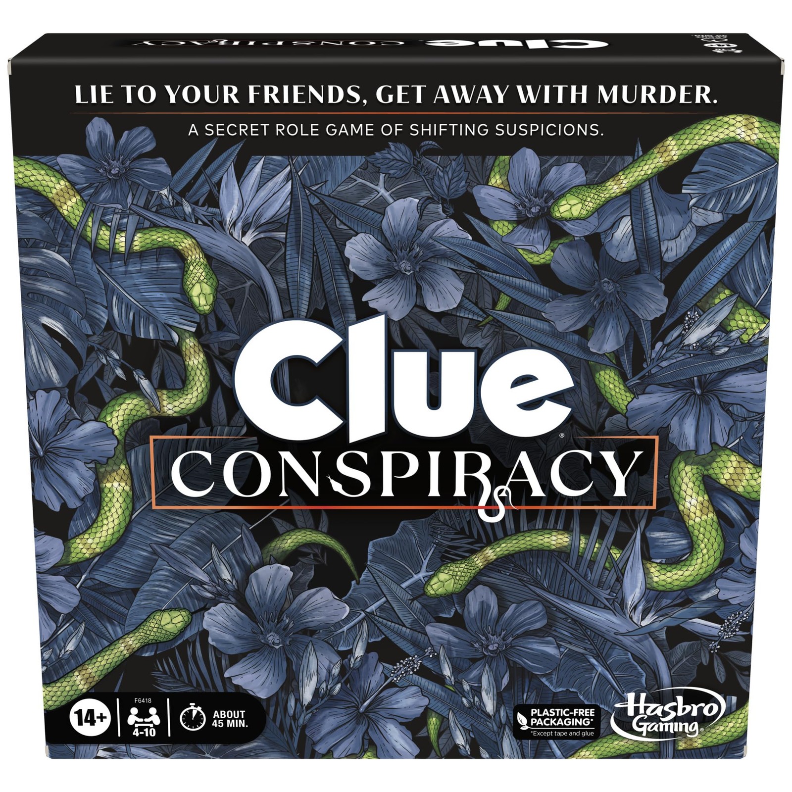 Hasbro Gaming Clue Conspiracy Board Game for Adults and Teens, Medium, Black