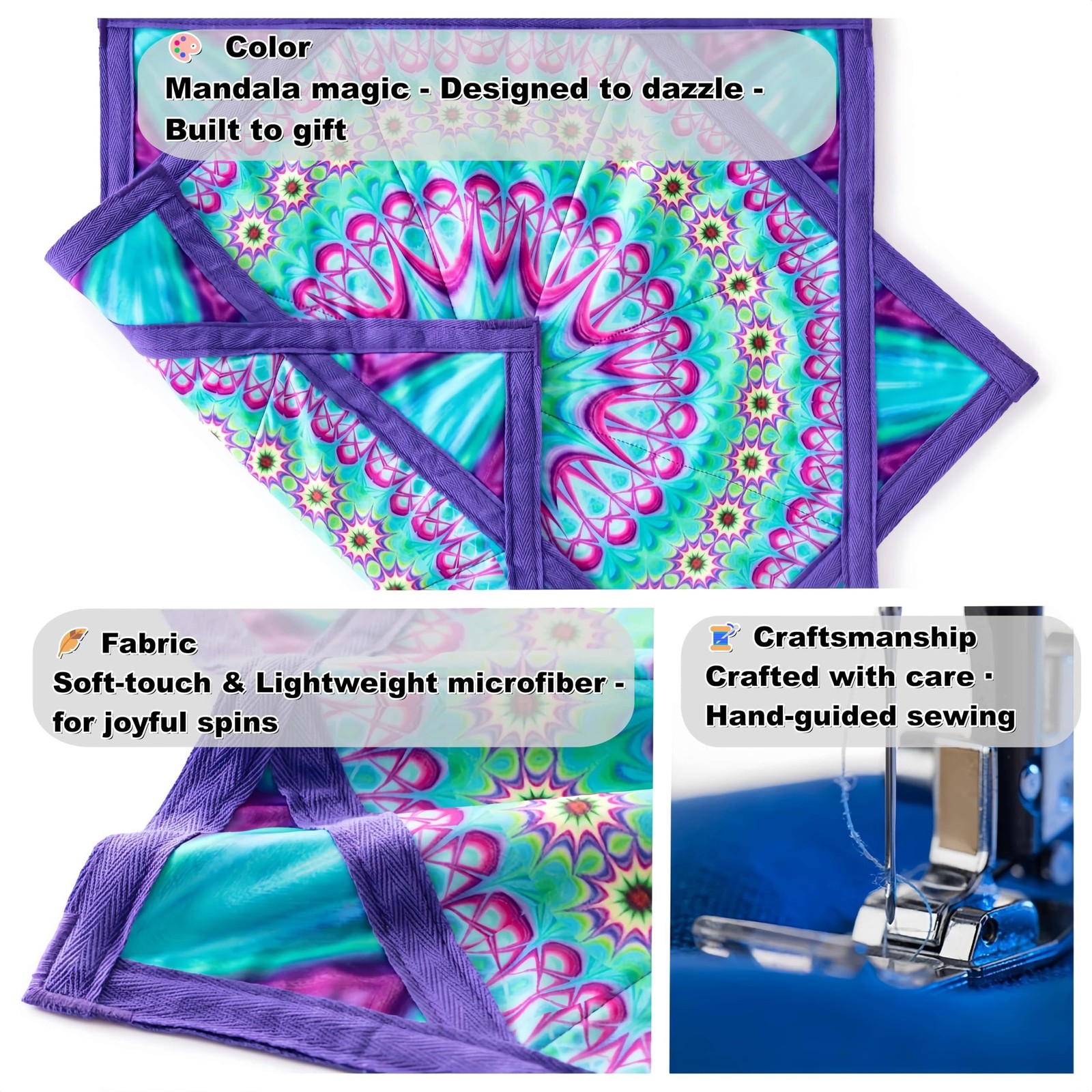 24″ Flow Star | Flowstar Spinning Cloth for All Skill Levels | Easy to Spin &…