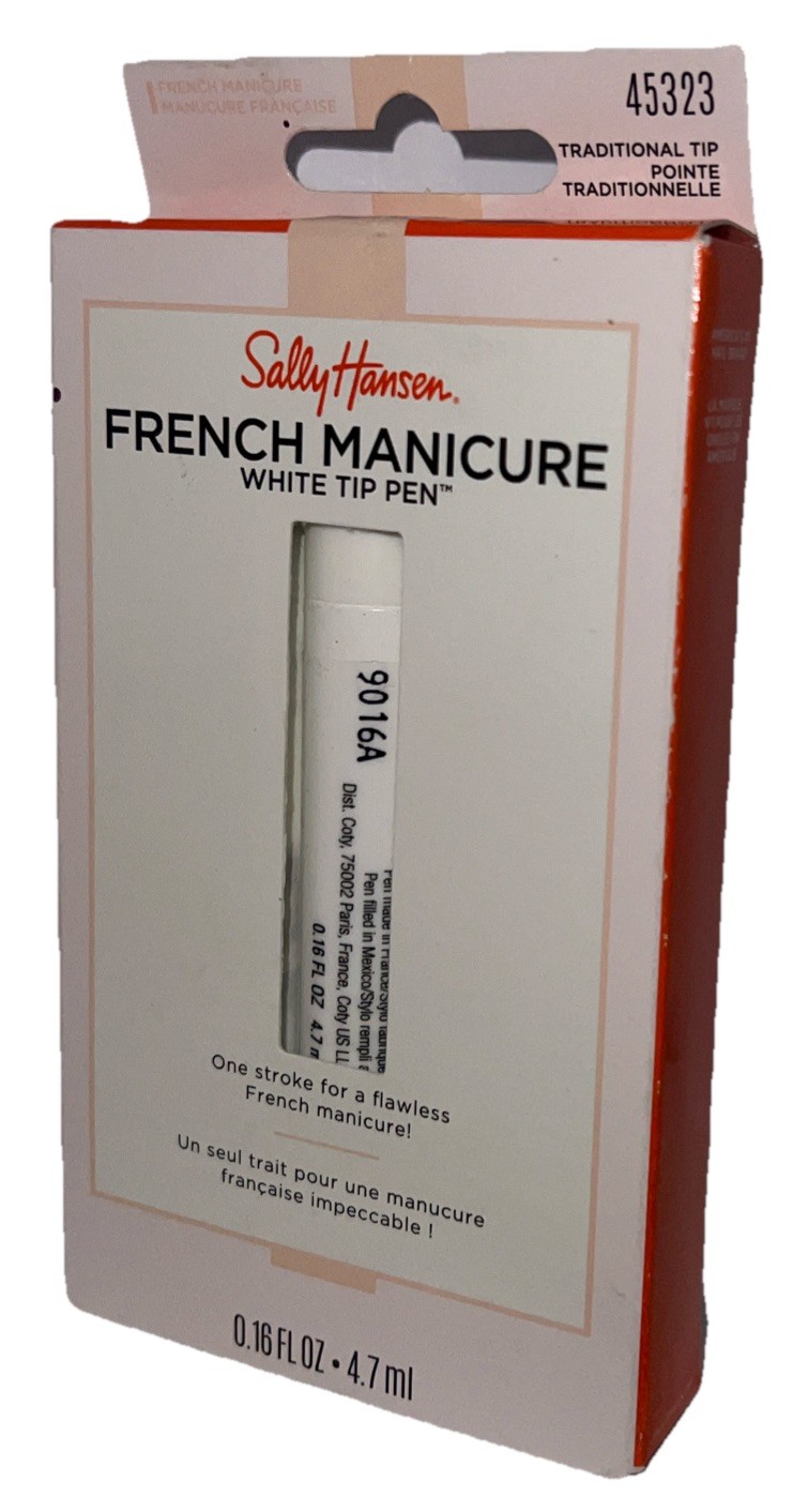 1- Sally Hansen White Traditional Tip Pen FRENCH MANICURE #45323 New See Photos