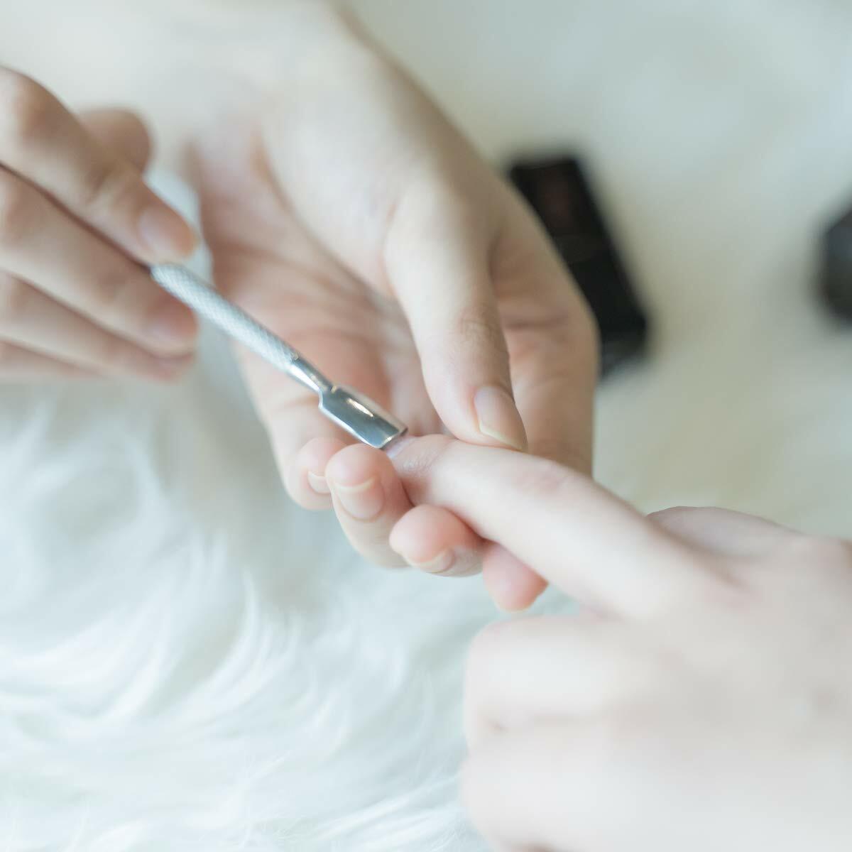 Cuticle Pusher Spoon Nail Cleaner Scrapers Professional Stainless Steel Cuticles