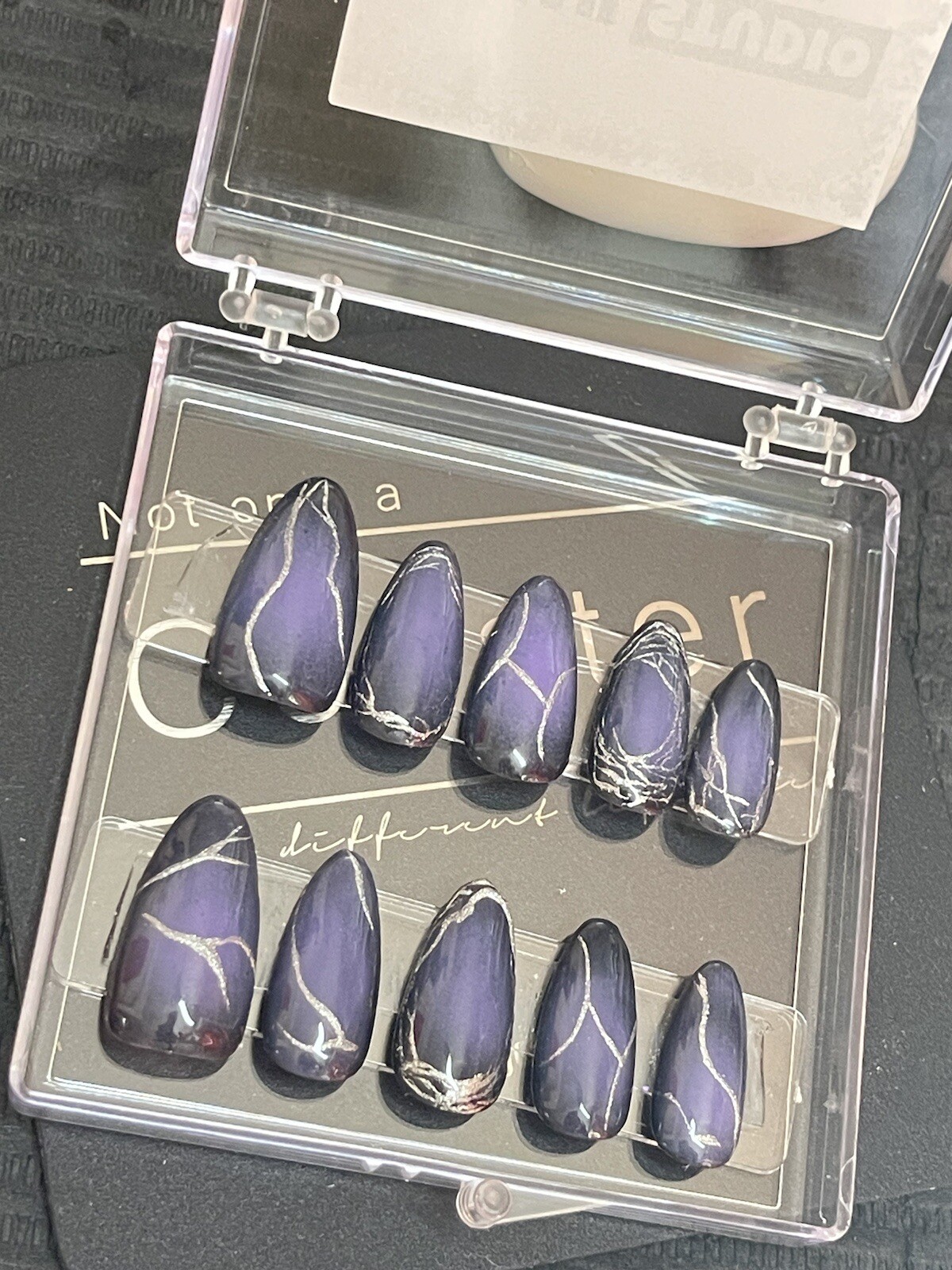 🔥CUSTOM Gel Press On False Nails set /Handmade /long almond size：S