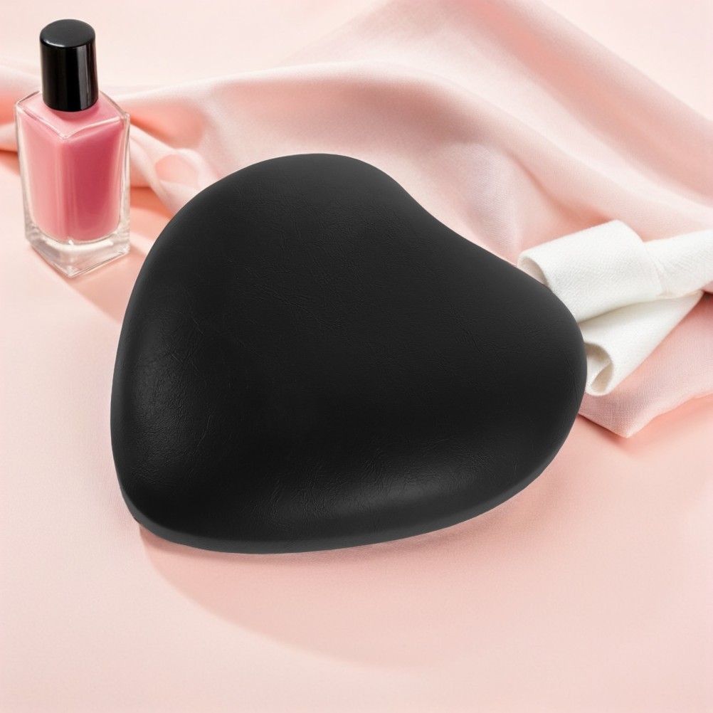 Nail Art Hand Rest Cushion Black Stable Structure for Precision Manicure