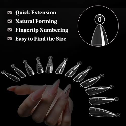 Dual Forms Poly Extension Gel Dual Forms 120pcs Dual Nail Forms with 12 Sizes