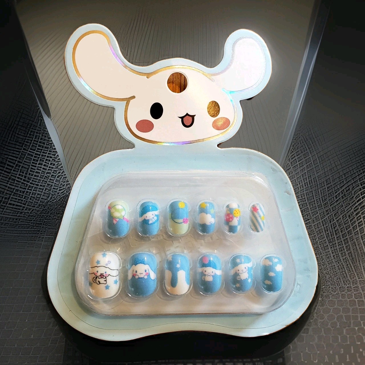 Sanrio Hello Kitty Cinnamoroll Press-On Nails For Girls 12 Nails New