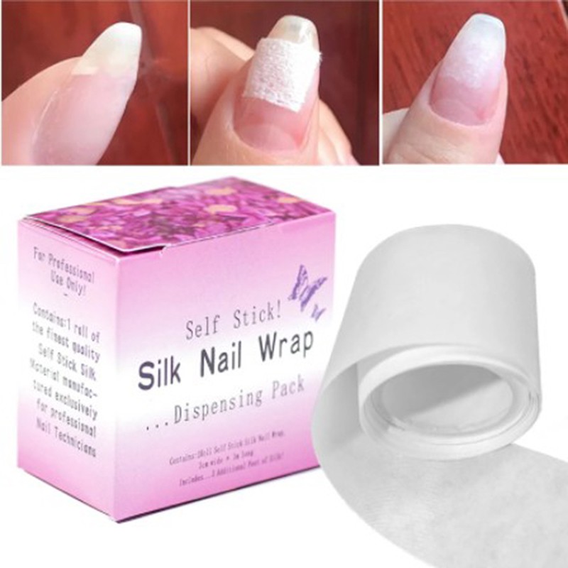1 Roll Repair Nail Fiberglass Silk UV Gel Building Fiber French Manicure ToNN