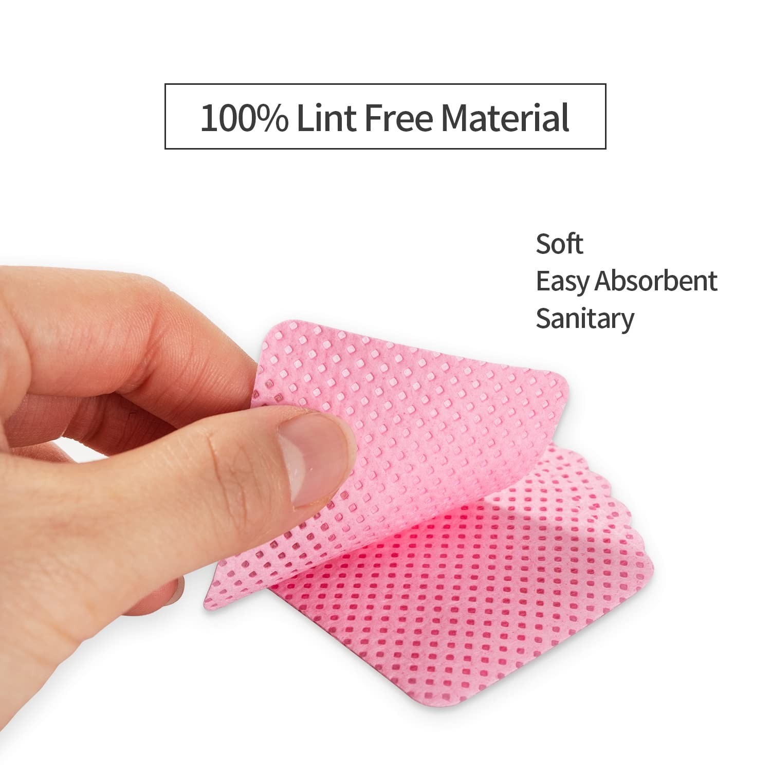 Professional Nail Wipes, 600 Pack Lint Free Pads for Gel and Acrylic Cleaning