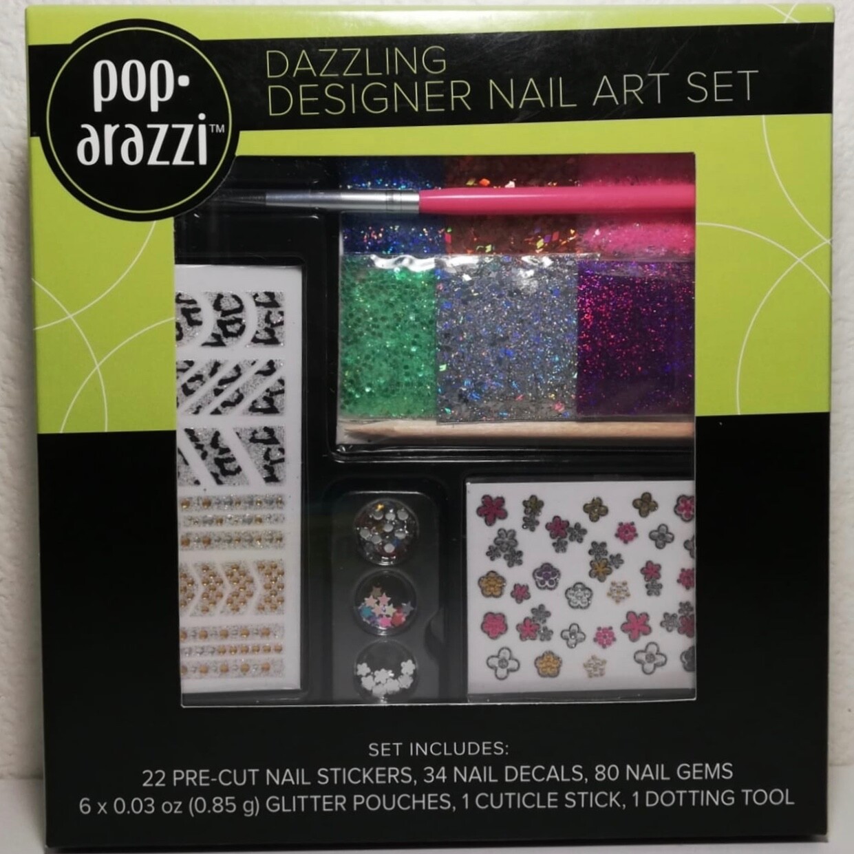 NIB Pop-Arazzi Dazzling Designer Nail Art Set – Free Shipping