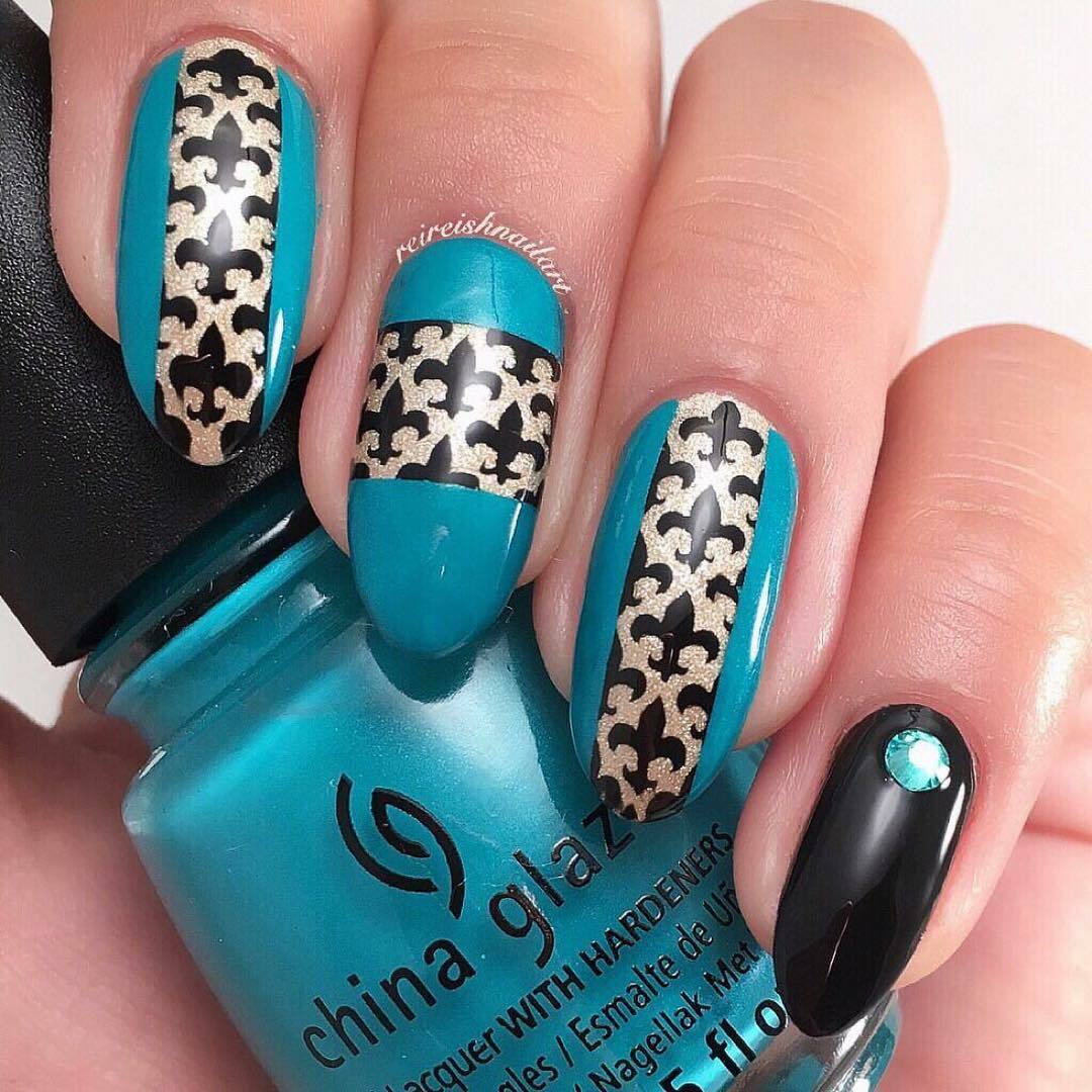Fleur De Lis Stencils for Nails, Nail Stickers, Nail Art, Nail Vinyls