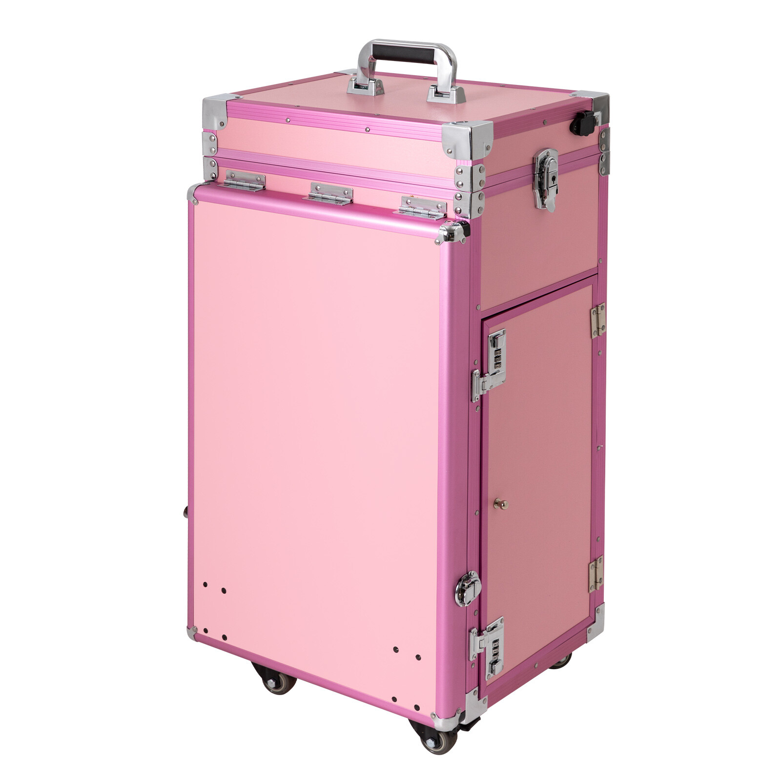 Foldable Manicure Table for Nail Tech, Nail Desk Station Makeup Storage Table