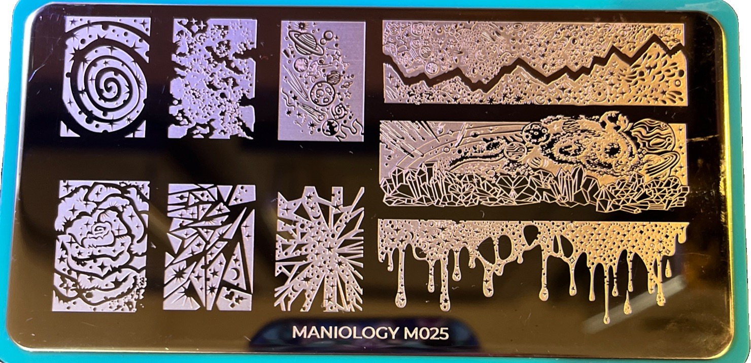 Maniology Nail Stamping Plates – Miscellaneous:Hearts, Galaxy, Polka Dots