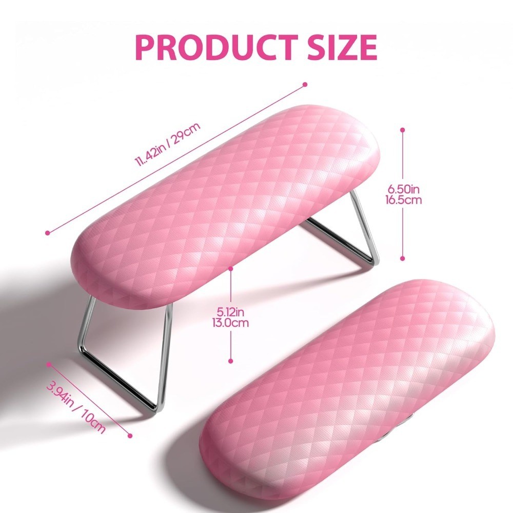 Professional Salon Nail Arm Rest Hand Pillow Cushion Microfiber Leather Manicure