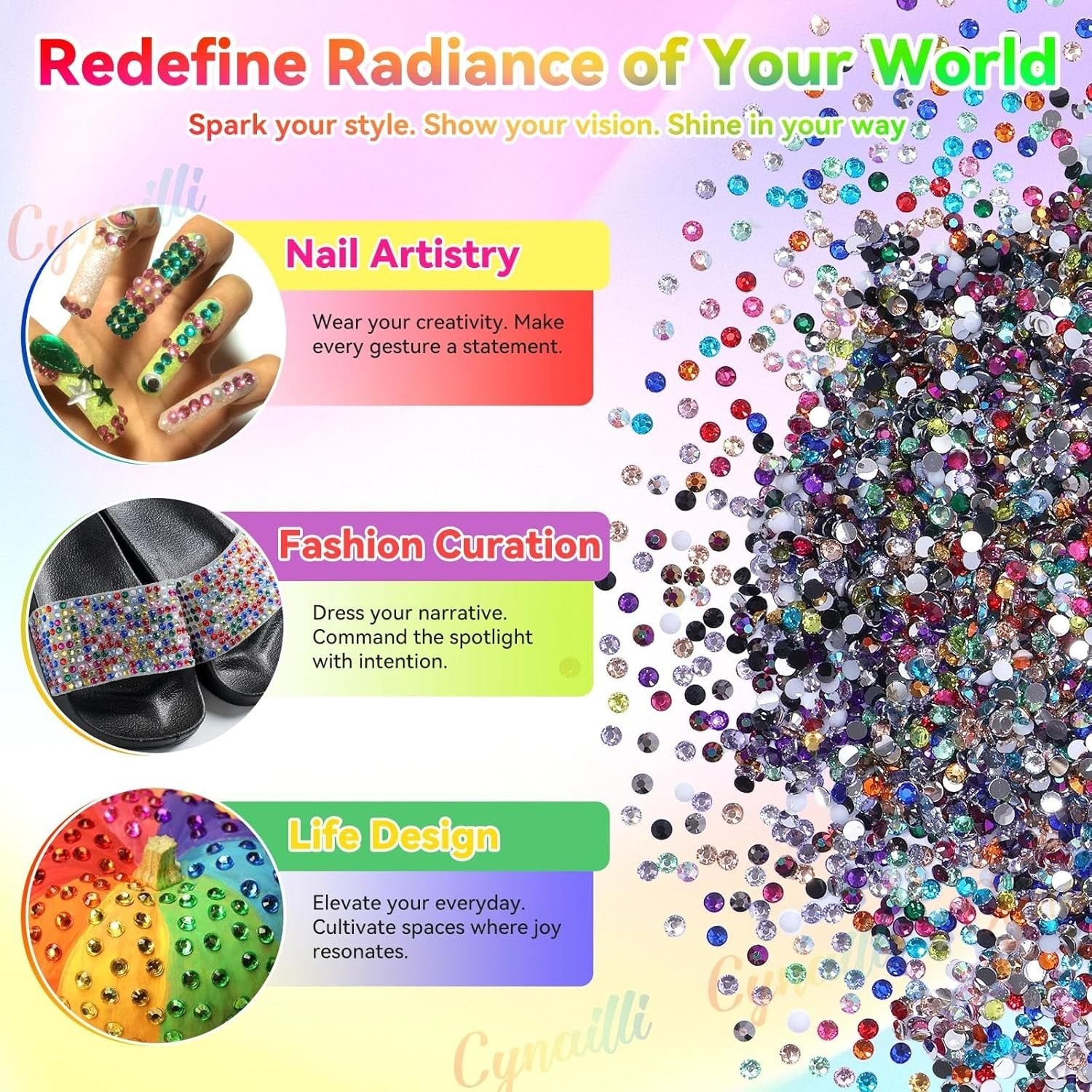 32000Pcs Rhinestones for Bedazzling, 3mm Bedazzler Kit with Flatback Rhinesto…