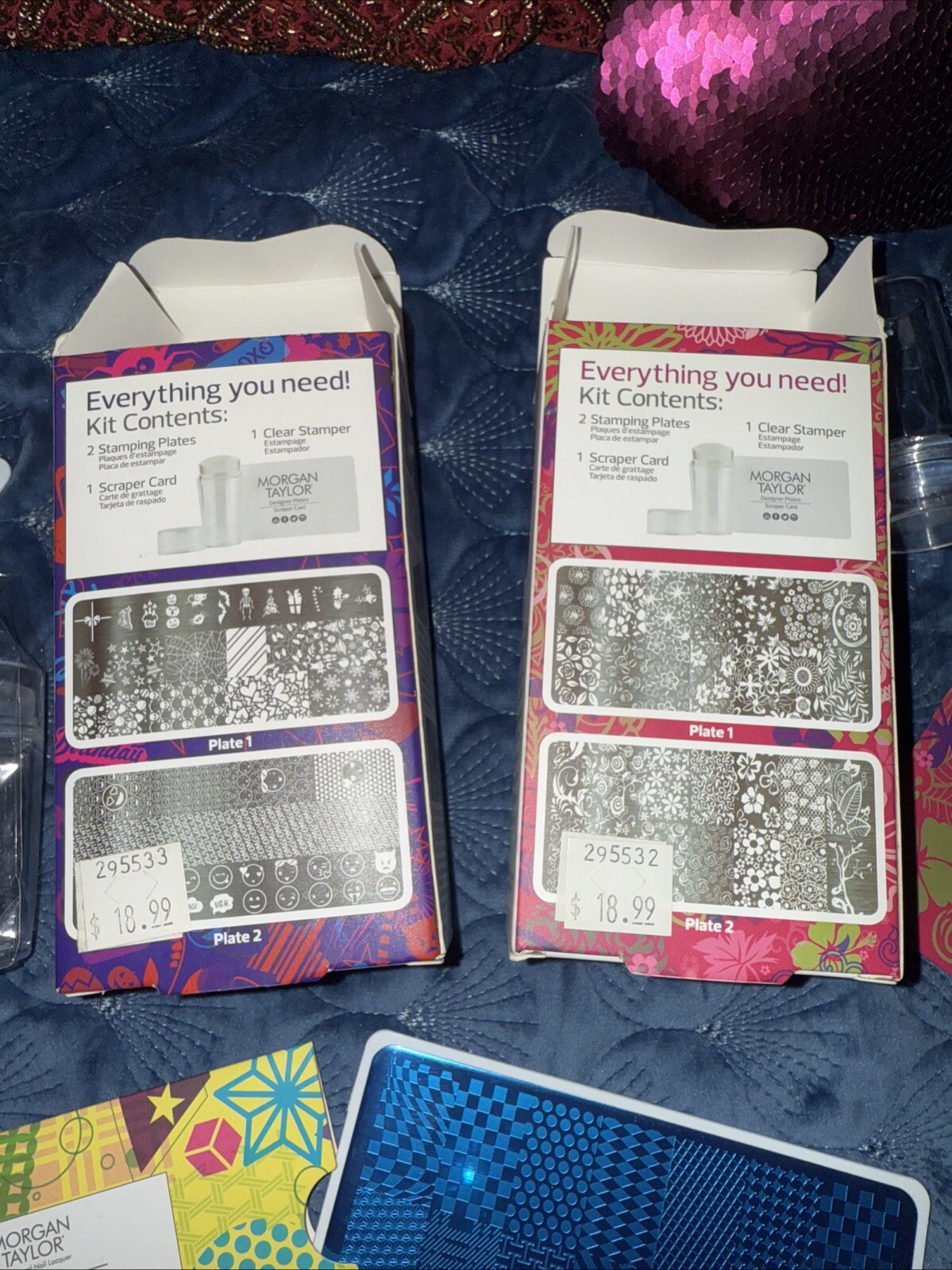 Morgan Taylor GEOMETRIC CELEBRATIONS & FLIRTY FLORALS NAIL ART STAMPING KITS