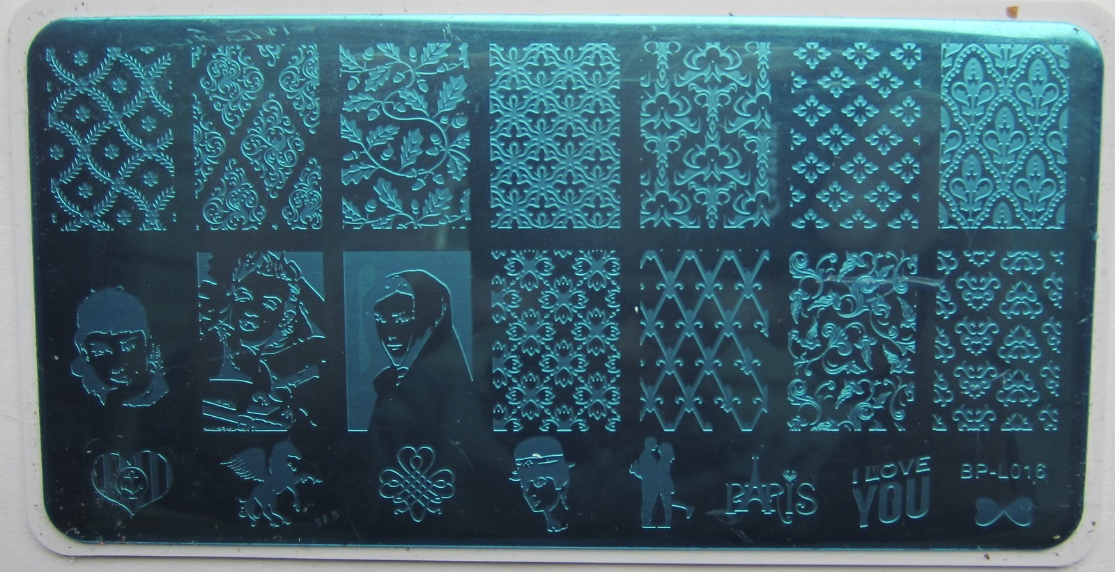 Nail Art Stamping Vintage Demask Theme Love Stencil Template Image Plate BPL016