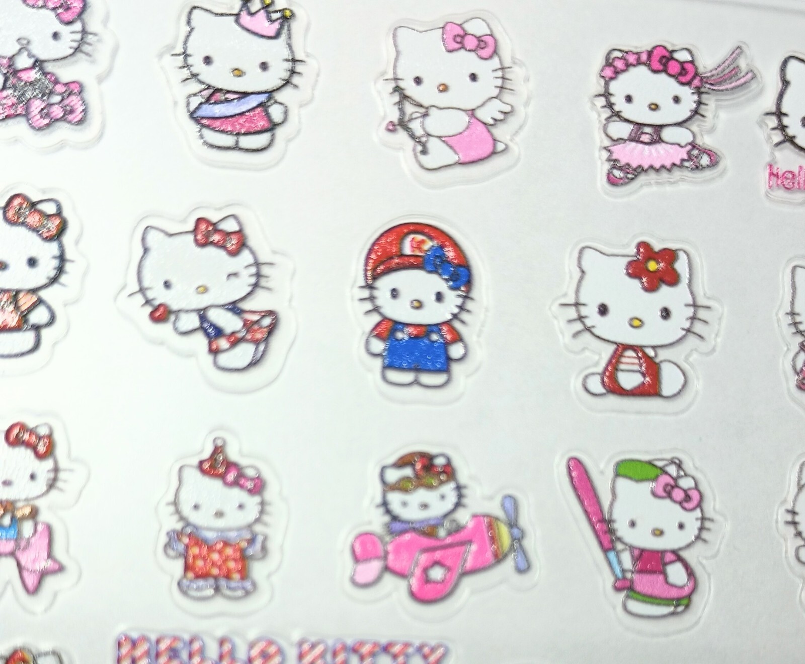Hello Kitty 5D Art Nails Stickers Women Girls Nail Art Decoration DIY