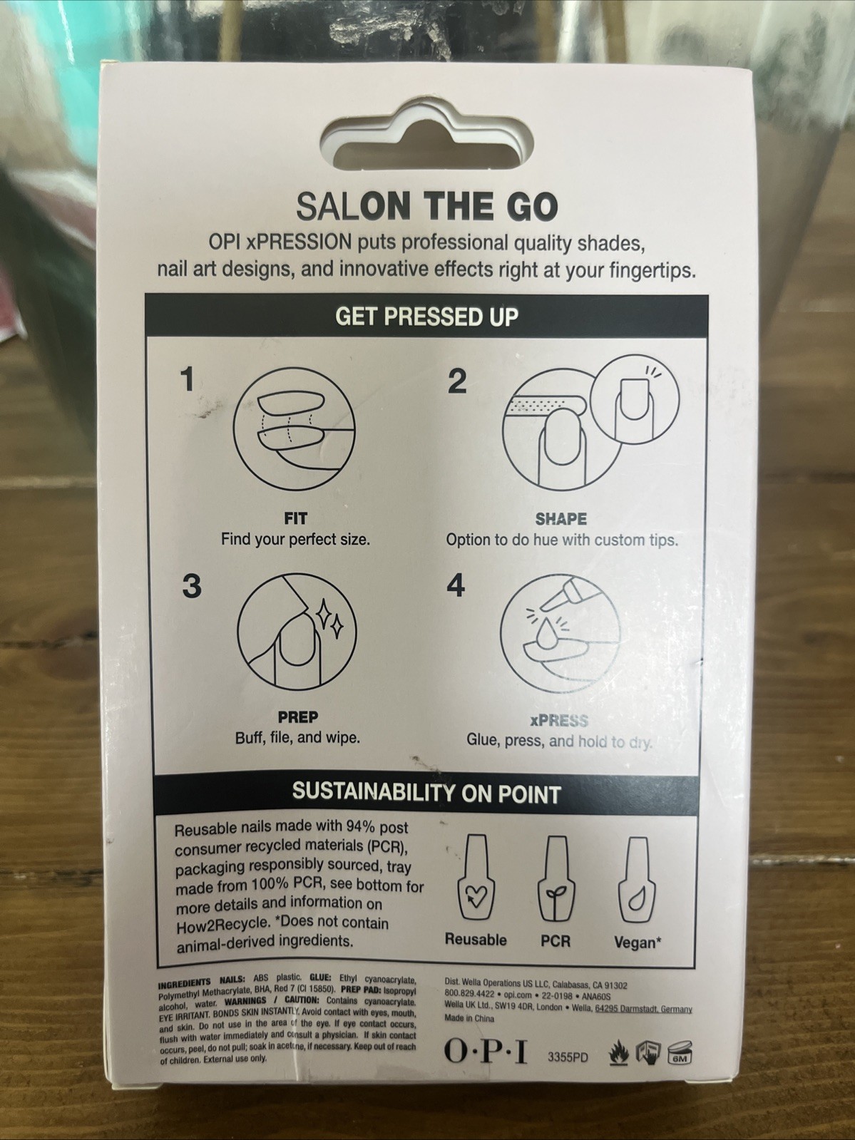 Opi Xpress/on Press on Nails DON’T BOSSA NOVA ME AROUND Gel-like Salon Manicure