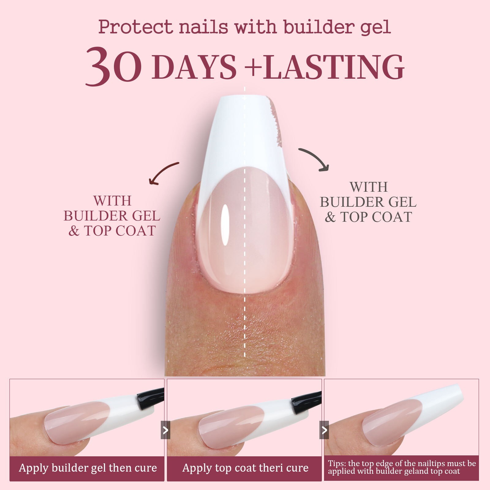 120pcs Soft Gel False Nail Tips French Shape Full Cover Press On Nails 12 Sizes