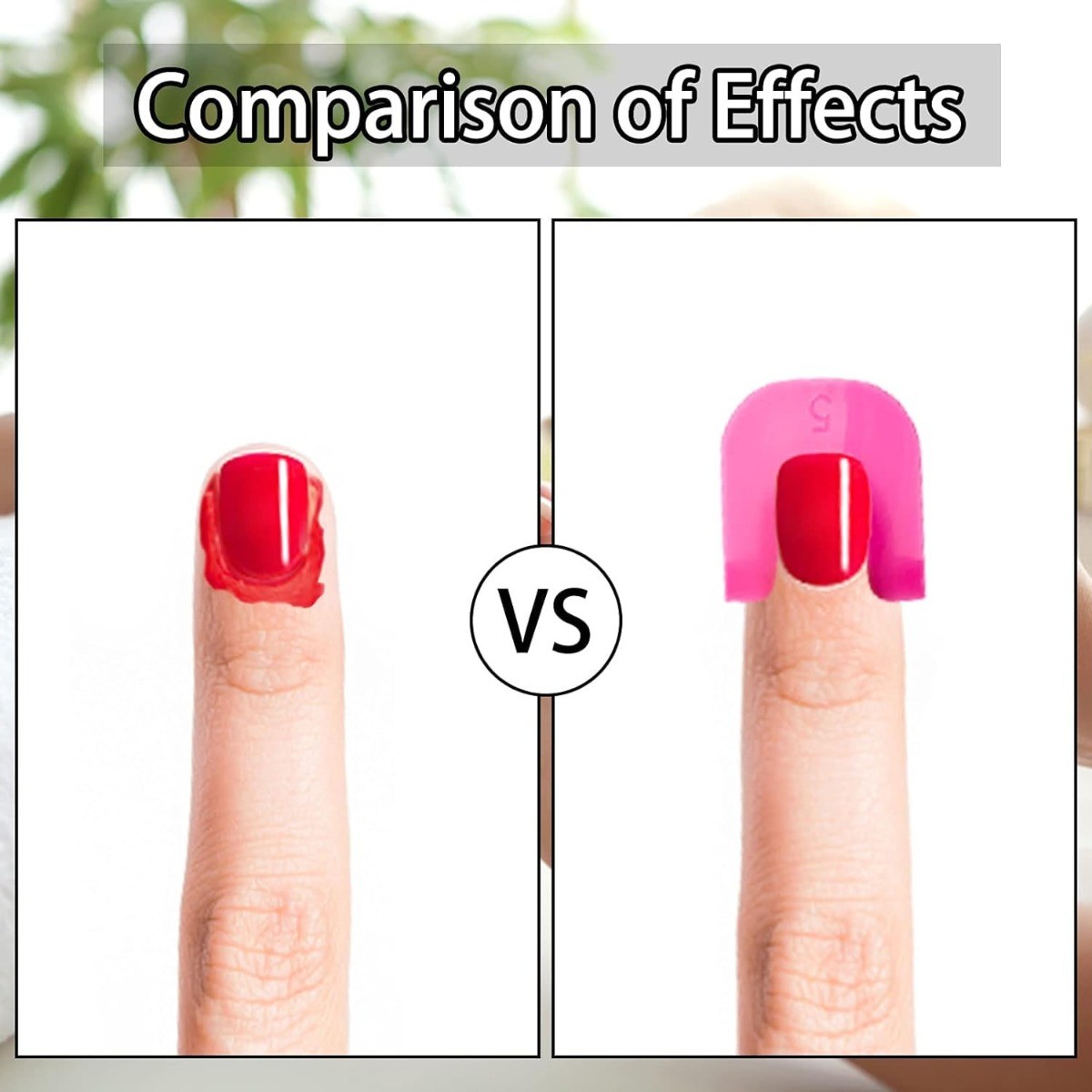 26 Pcs 10 Sizes U Curve Shape Nail Protector, PVC