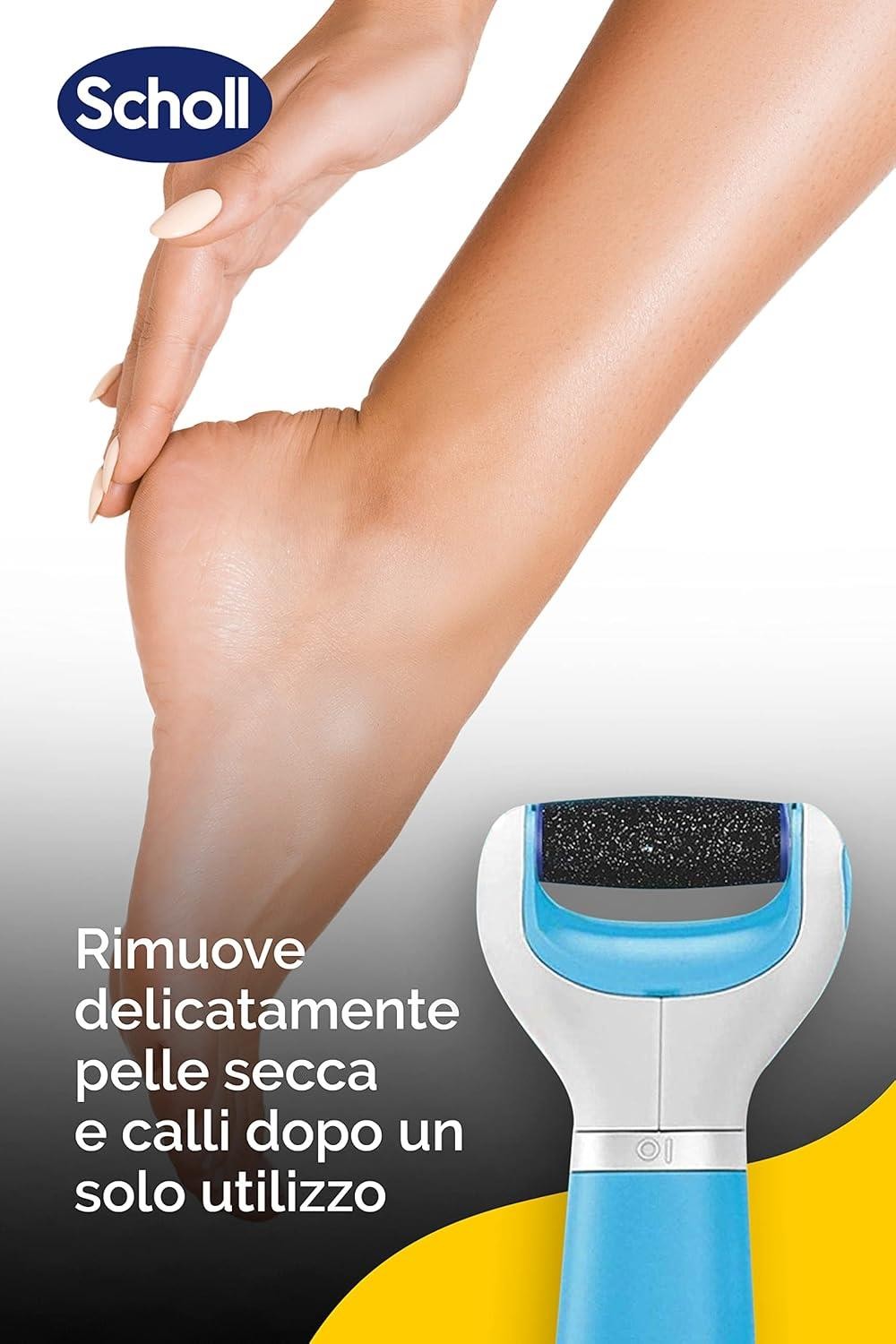 Scholl Velvet Smooth Roll Light Blue Pro Foot Care for Dry Skin, Azure Diamond