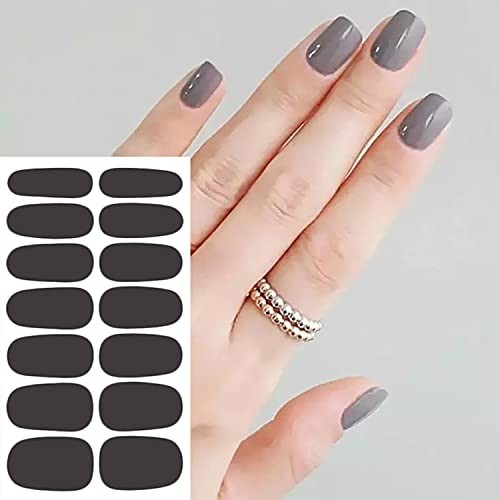 20 Sheets Mix-Color Solid Nail Polish Strips Full Nail Wraps Gel KIT1 Solid 1