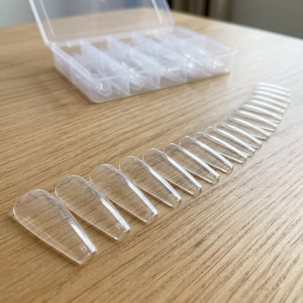 120Pcs Clear Full Cover Ballerina Nail Tips Long Coffin Press On Nails