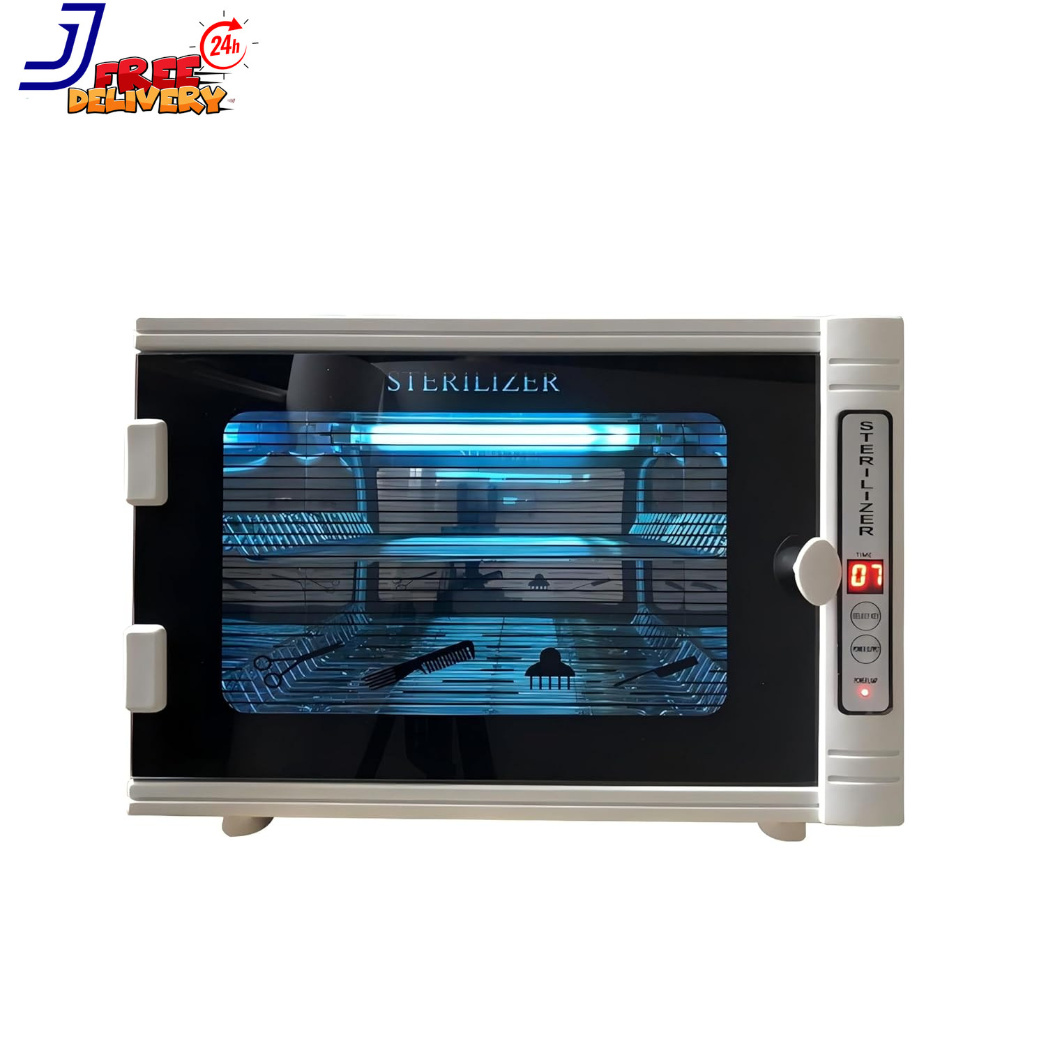 Nail Tool Sterilizers UV 12L Lighting Autoclave Machine for Labs Salons & Home