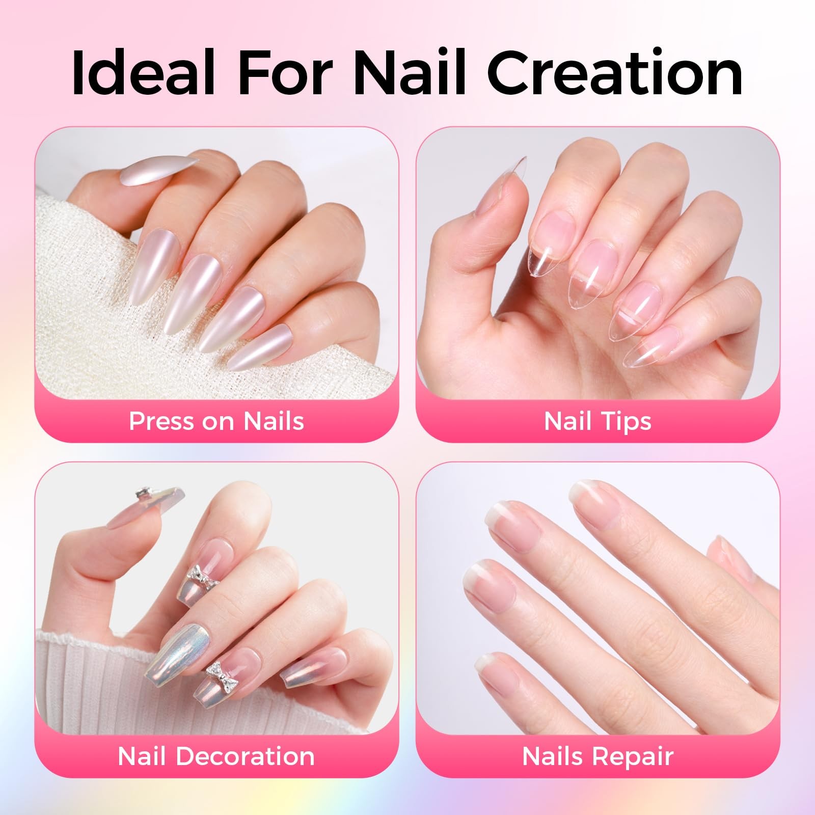 30g Strong Nail Glue for Press On Nails, No UV Lamp Needed | 10s Quick Drying &