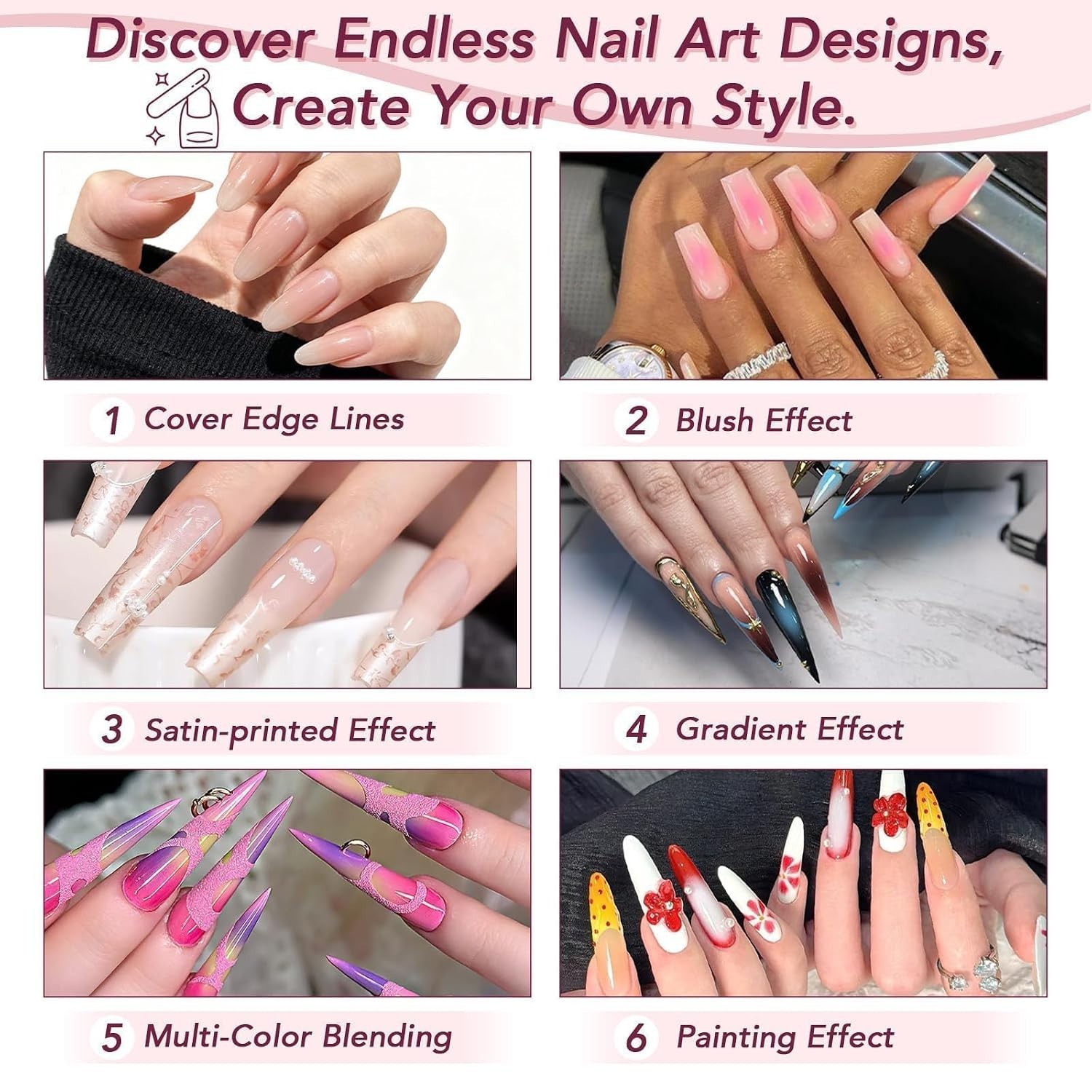 57-Color Sponge Nail Gel Kit – No Wipe Ombre Paint