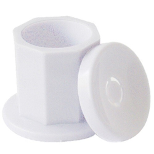 White Plastic Dappen Features Femovable Base and Lid – NEW FREE SHIPPING