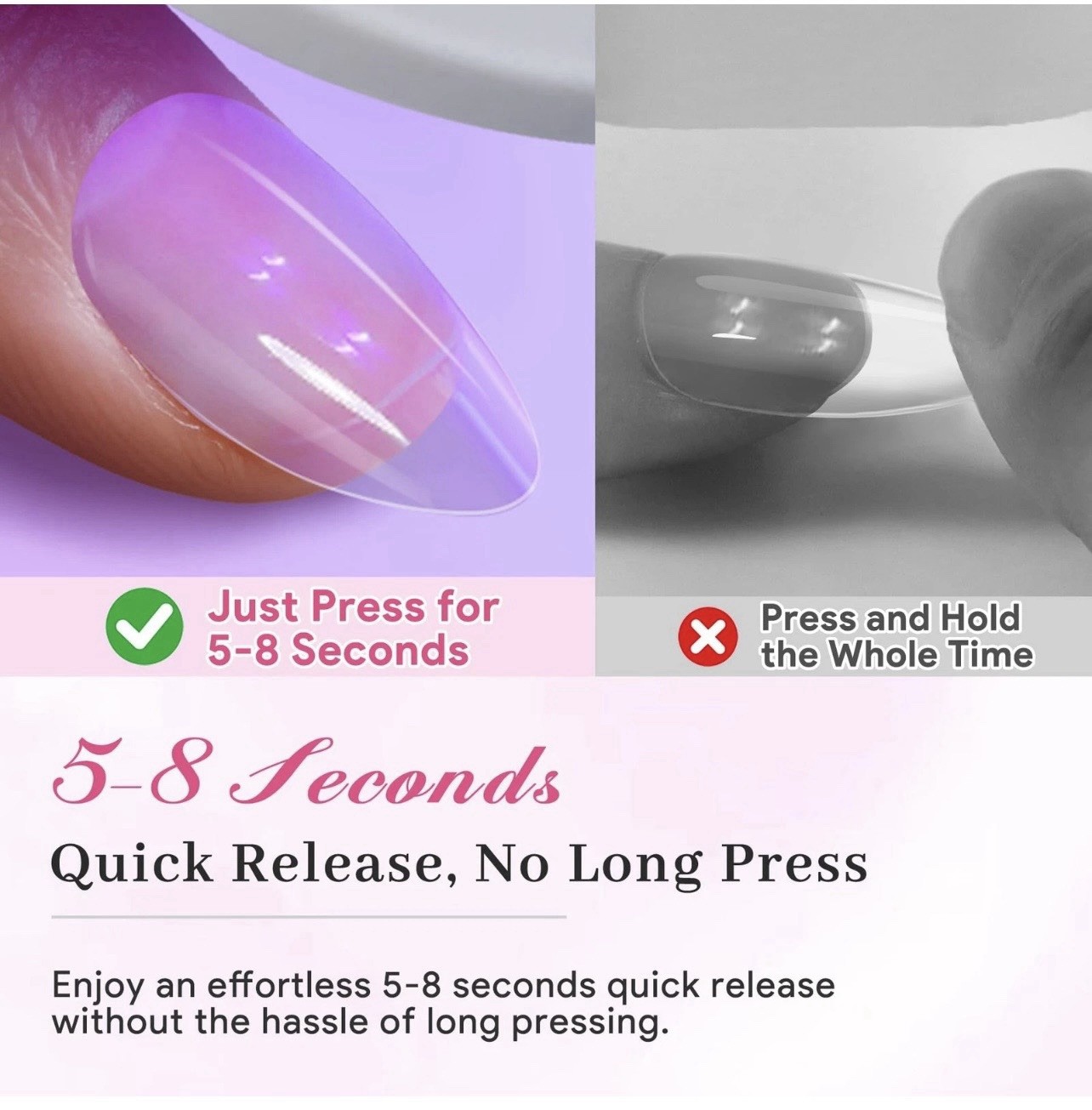 QIEK Nail Tips Gel Glue 15g – Lamp Curing Solid A-Nail Glue