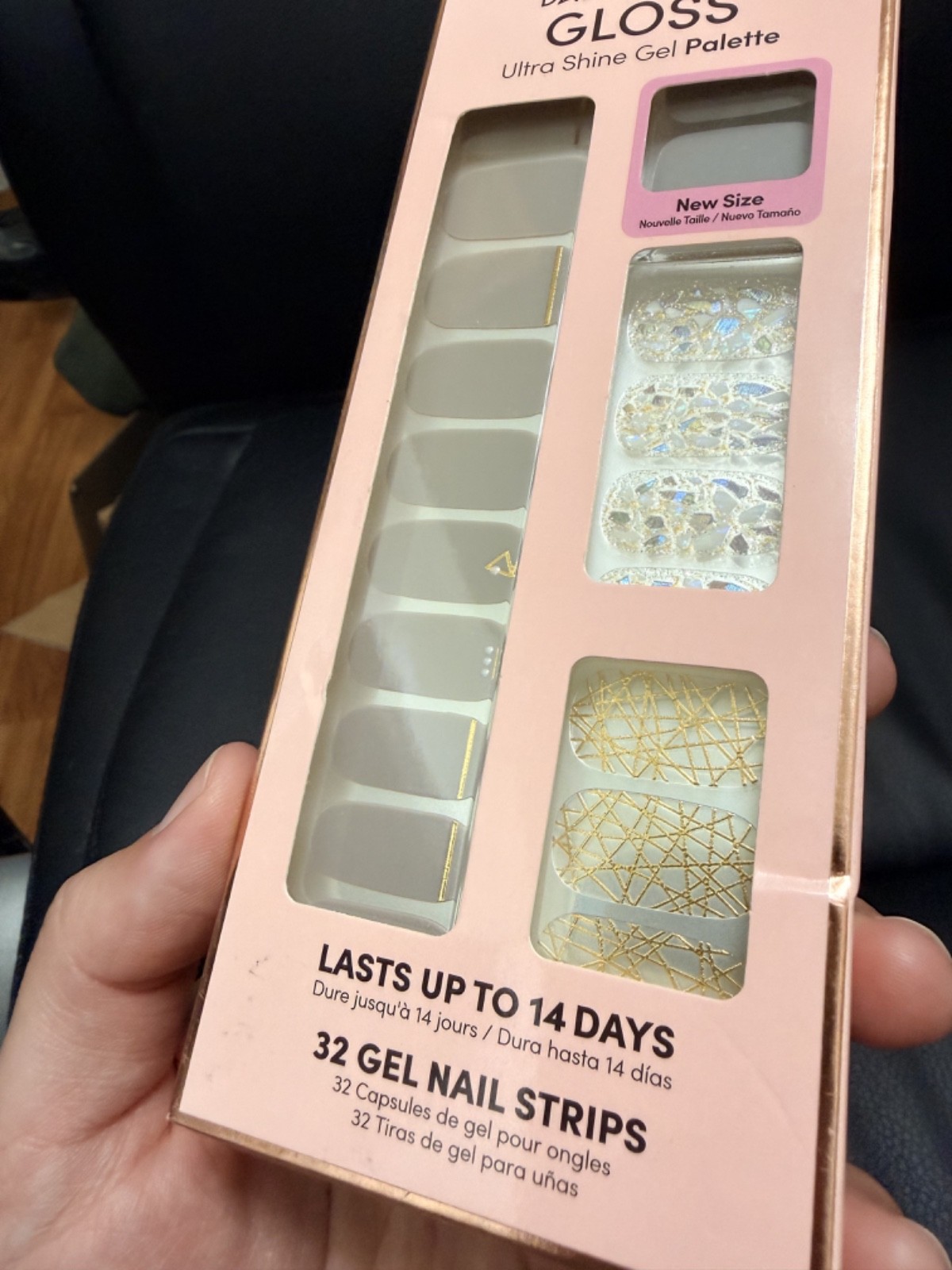 Dashing Diva Gloss Ultra Shine Gel Color 54 Gel Nail Strips All Lined Up Gray