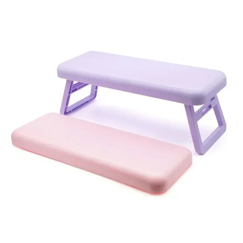 Folding Nail Hand Manicure Rest Arm Stand Pillow Cushion Holder Table Desk Armre